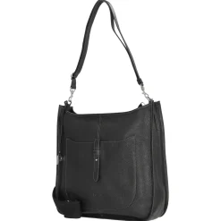 Kronberg - Schultertasche 40 cm Rindleder (black)