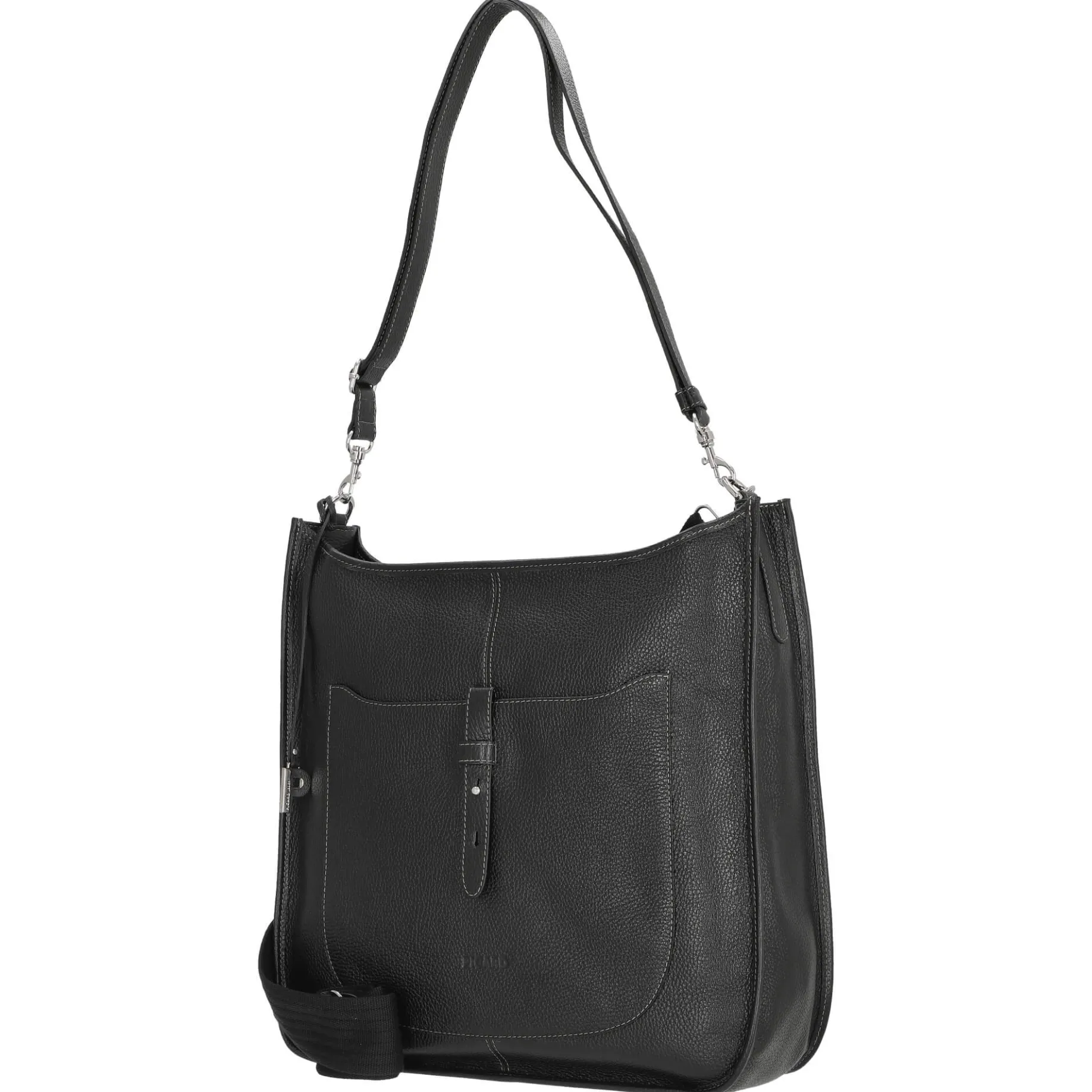 Kronberg - Schultertasche 40 cm Rindleder (black)