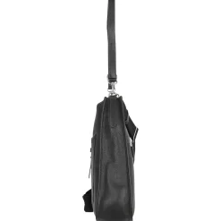 Kronberg - Schultertasche 40 cm Rindleder (black)