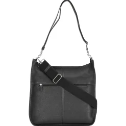 Kronberg - Schultertasche 40 cm Rindleder (black)