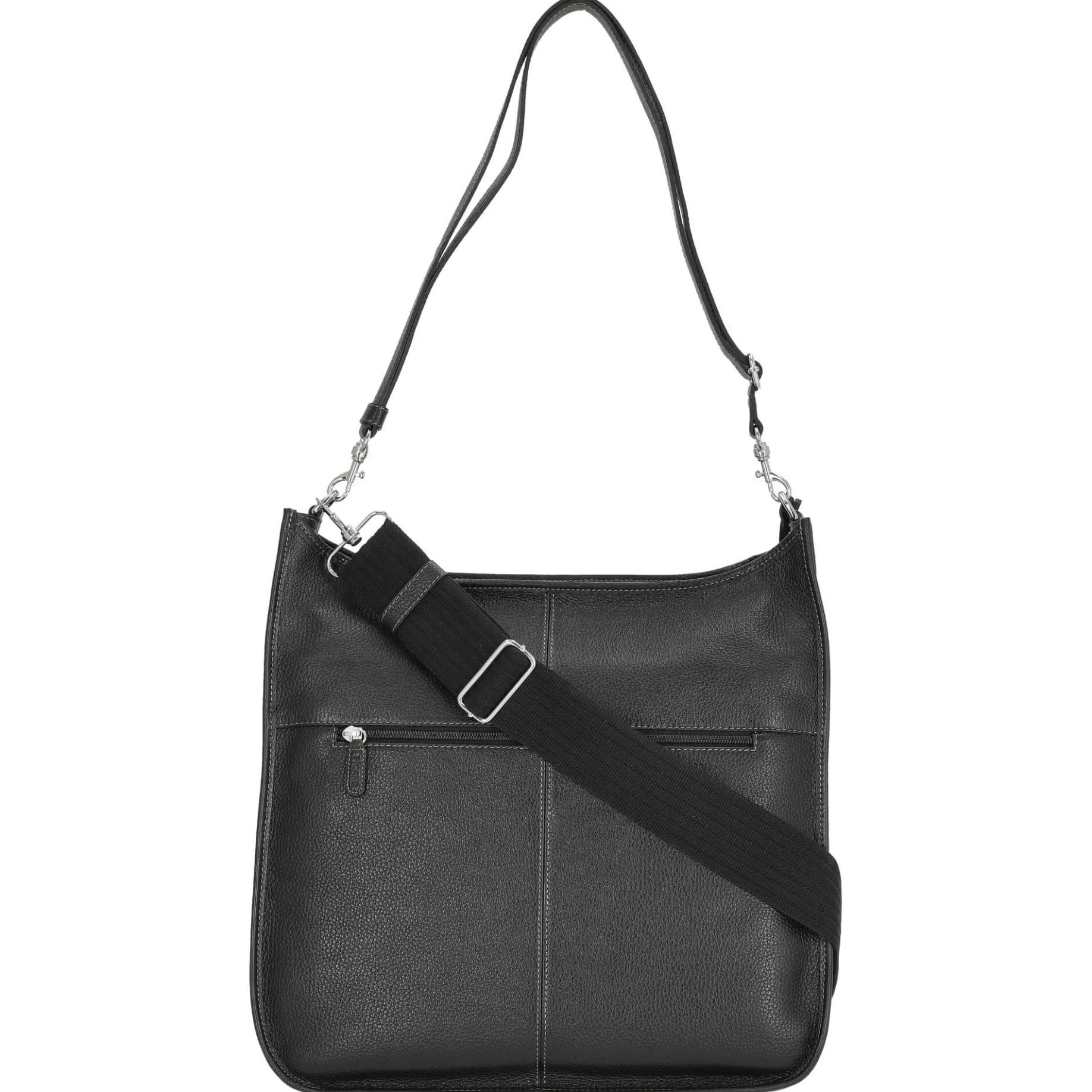 Kronberg - Schultertasche 40 cm Rindleder (black)
