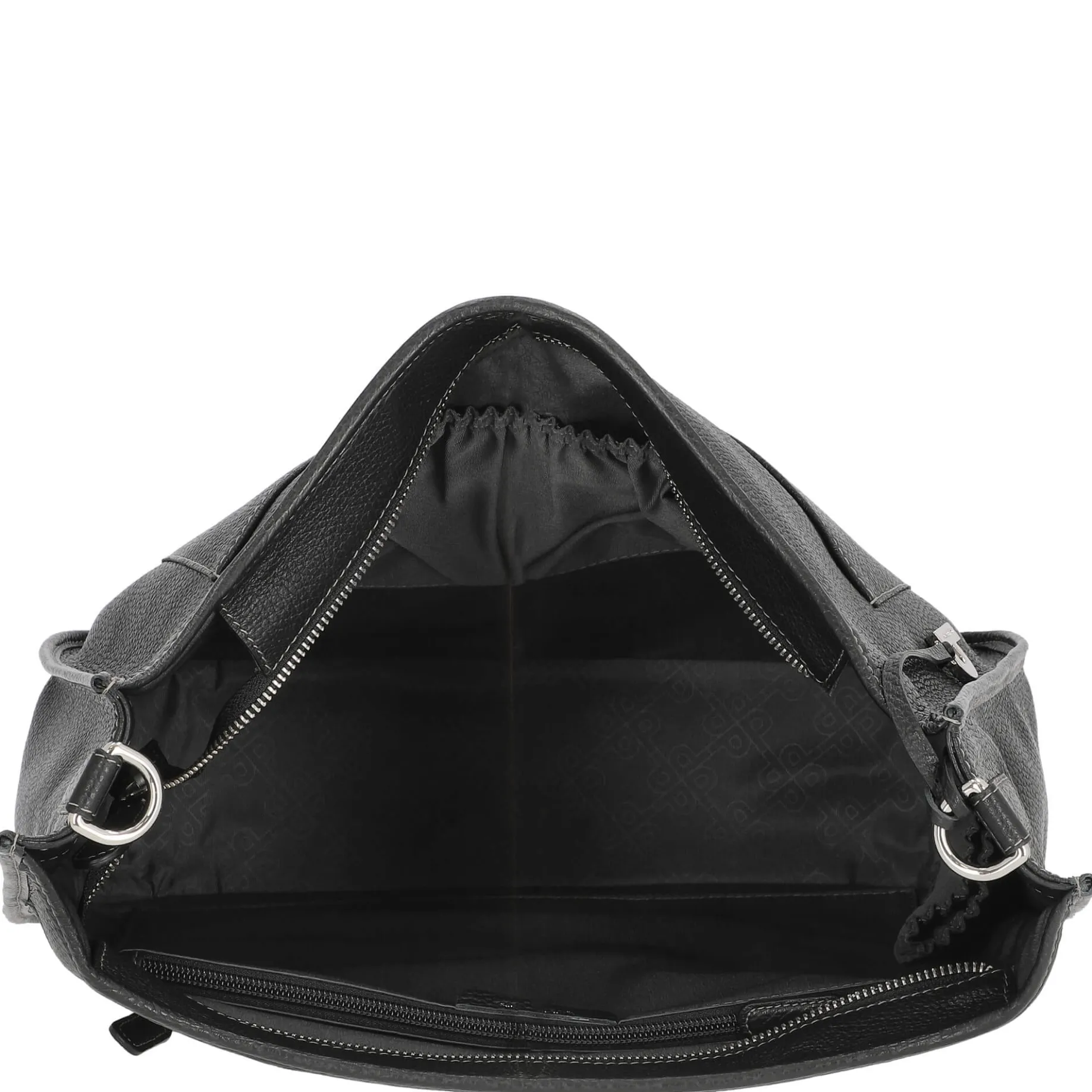 Kronberg - Schultertasche 40 cm Rindleder (black)