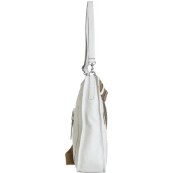 Kronberg - Schultertasche 40 cm Rindleder (white lily)