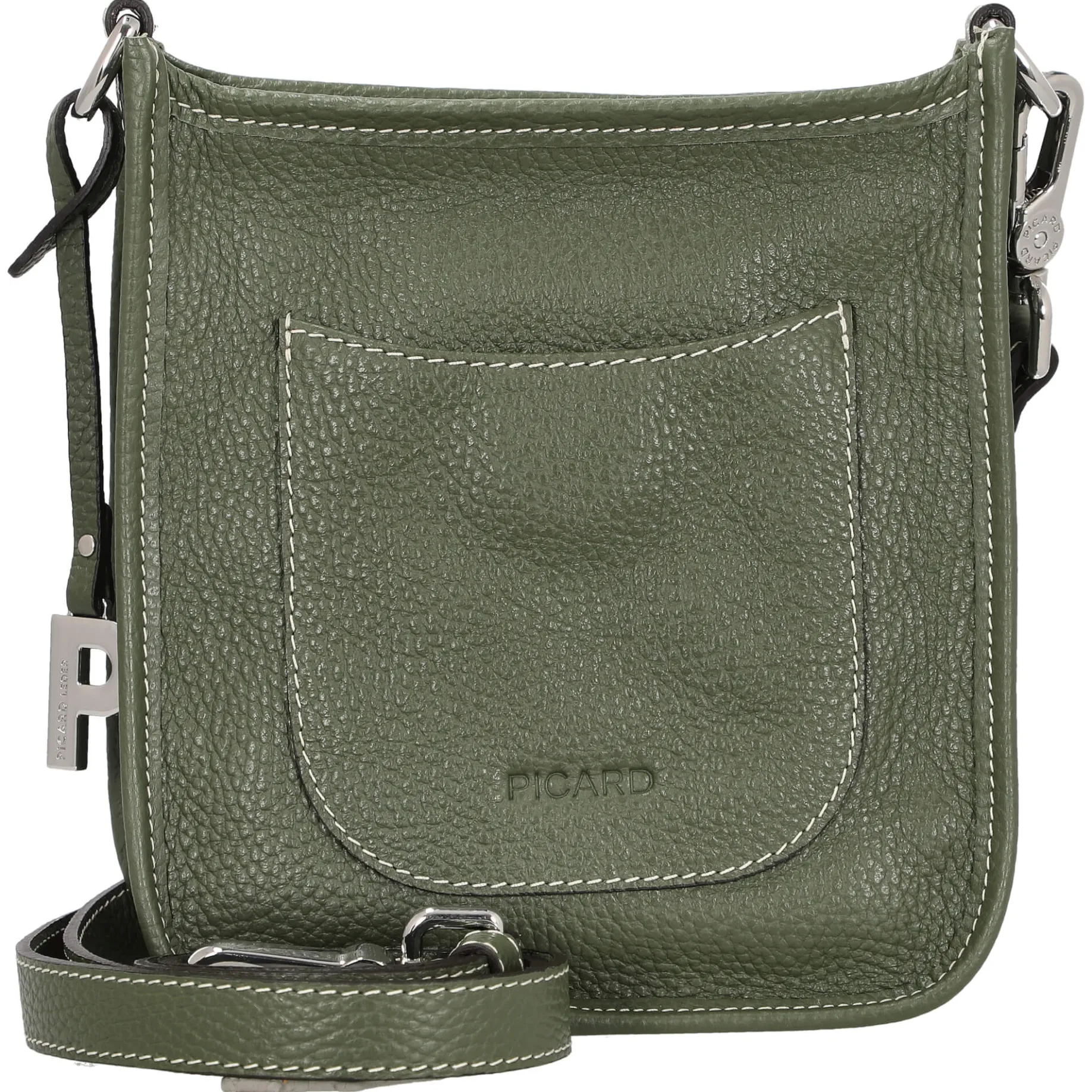 Kronberg - Umhängetasche 19 cm Rindsleder (pesto)
