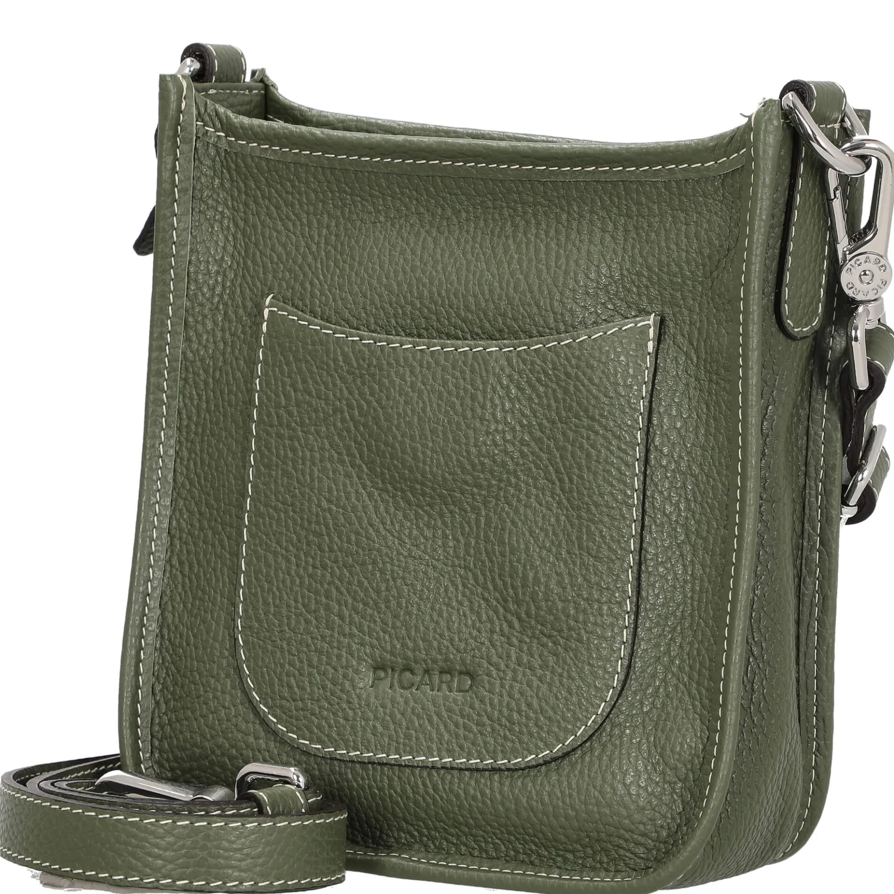 Kronberg - Umhängetasche 19 cm Rindsleder (pesto)