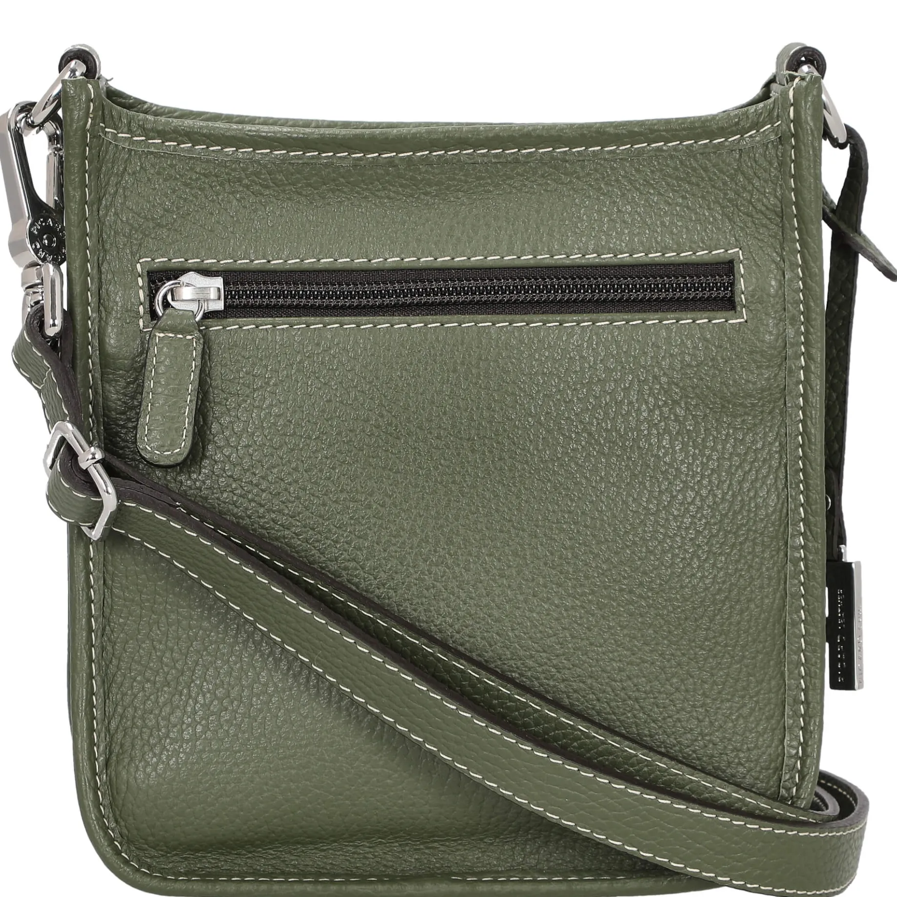 Kronberg - Umhängetasche 19 cm Rindsleder (pesto)