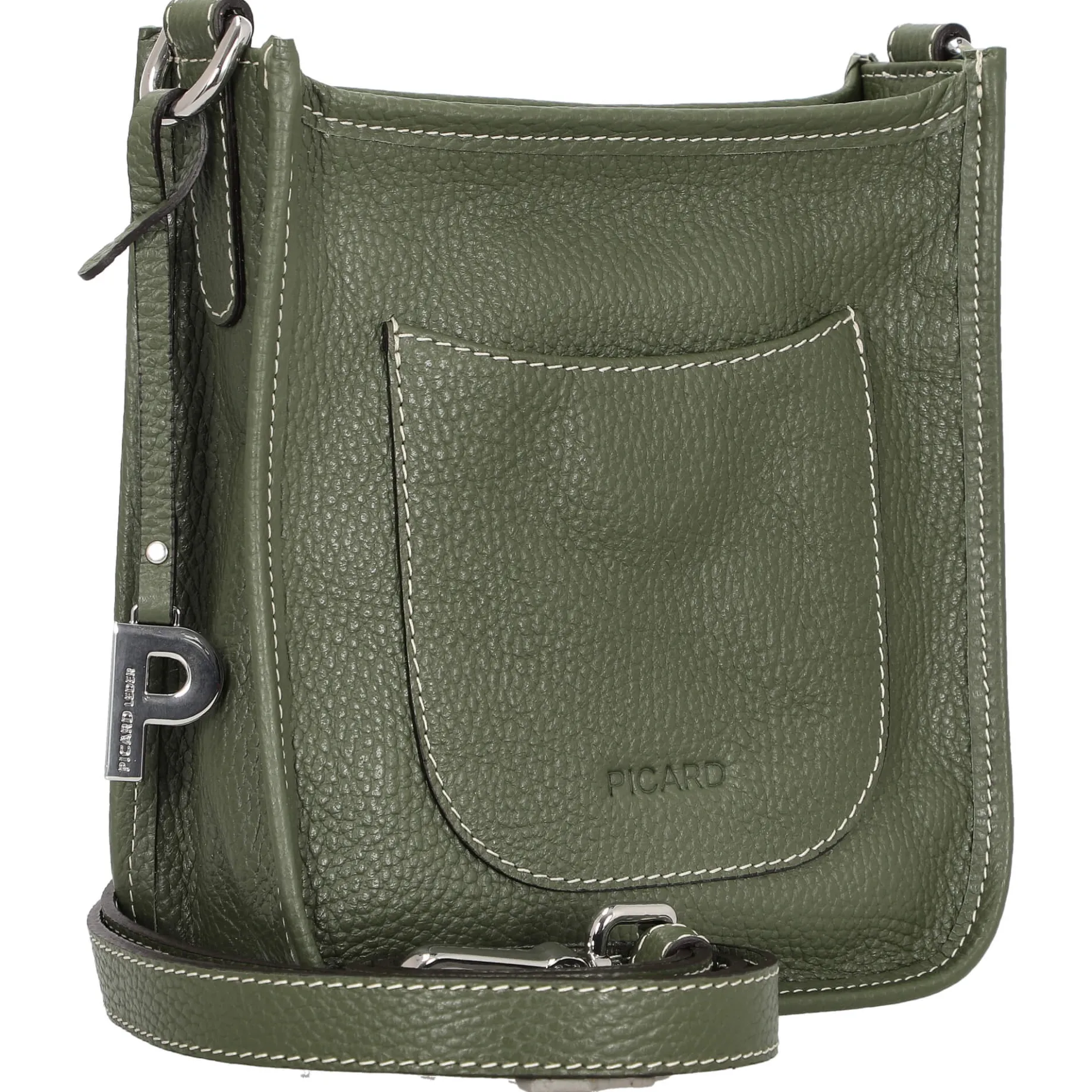 Kronberg - Umhängetasche 19 cm Rindsleder (pesto)