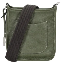 Kronberg - Umhängetasche 19 cm Rindsleder (pesto)