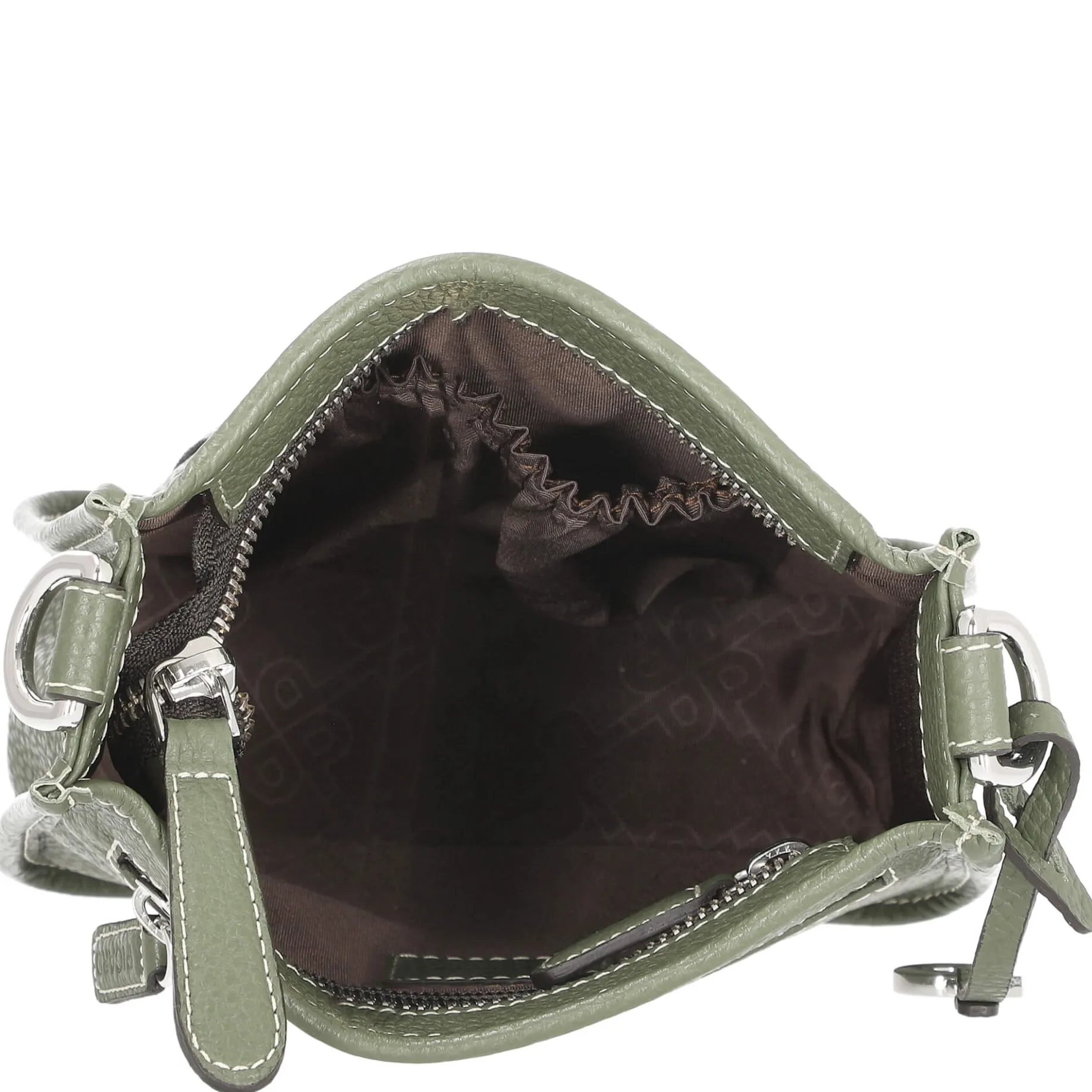 Kronberg - Umhängetasche 19 cm Rindsleder (pesto)