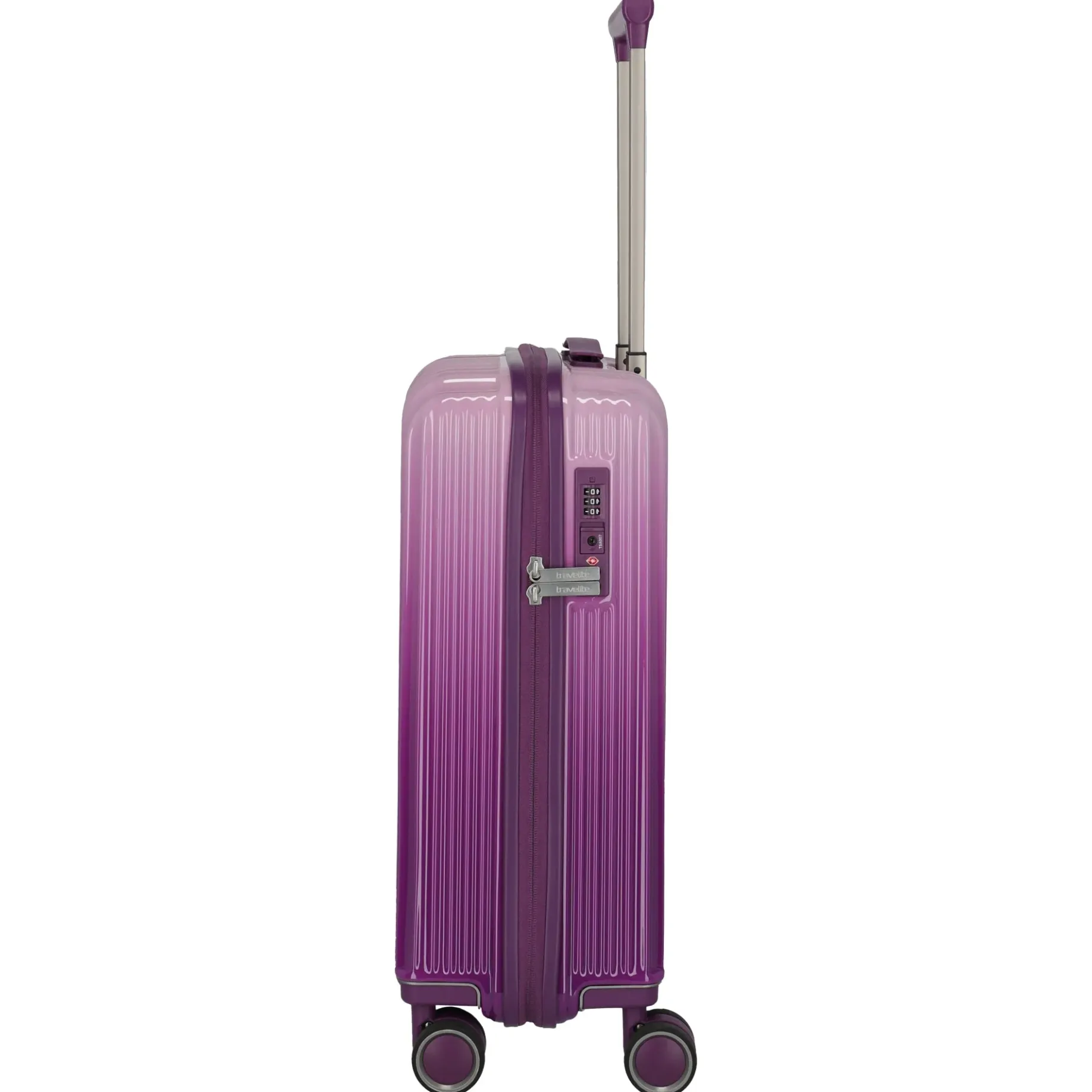 LASCANA Edition - 4-Rollen-Kabinentrolley 55 cm (purple degrade)