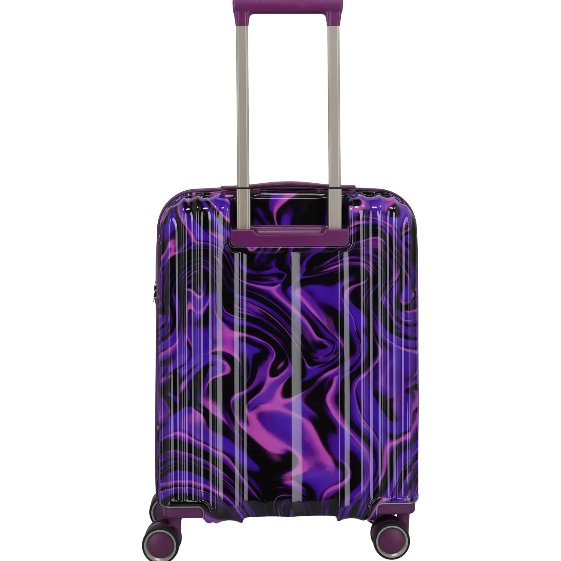 LASCANA Edition - 4-Rollen-Kabinentrolley 55 cm (purple swirl)