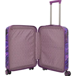 LASCANA Edition - 4-Rollen-Kabinentrolley 55 cm (purple swirl)