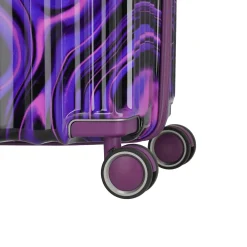 LASCANA Edition - 4-Rollen-Kabinentrolley 55 cm (purple swirl)