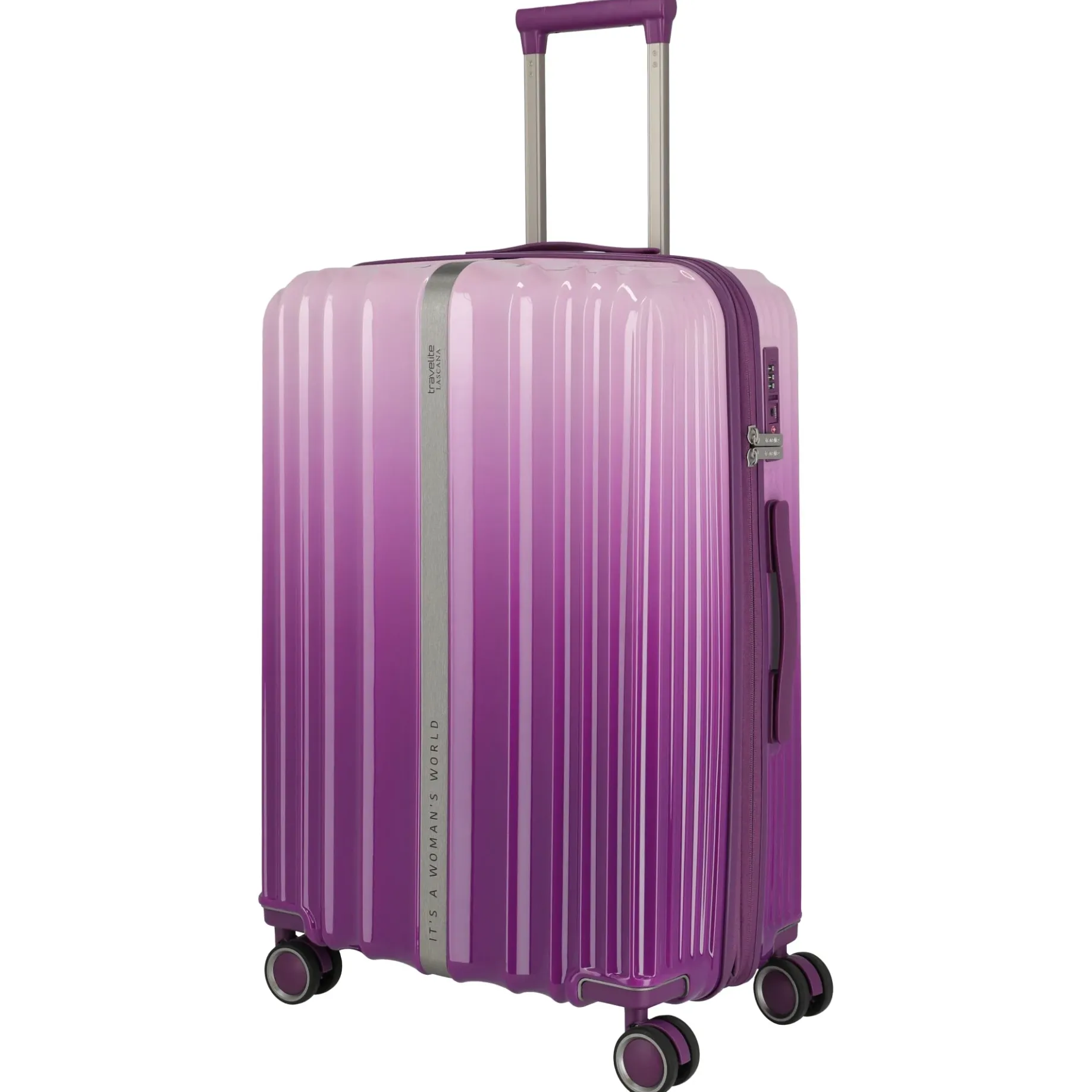 LASCANA Edition - 4-Rollen-Trolley 65 cm erw. (purple degrade)