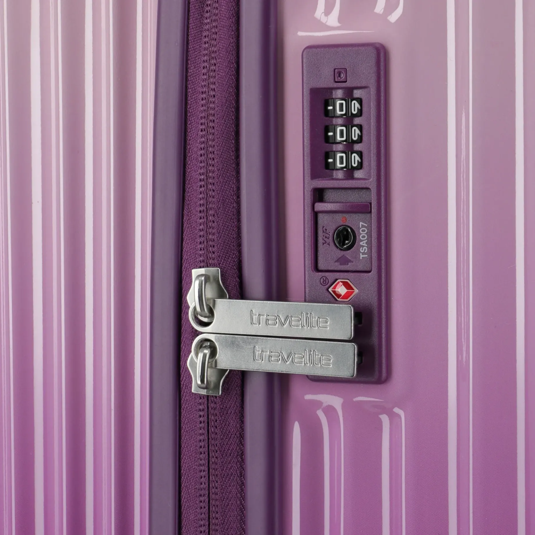 LASCANA Edition - 4-Rollen-Trolley 65 cm erw. (purple degrade)