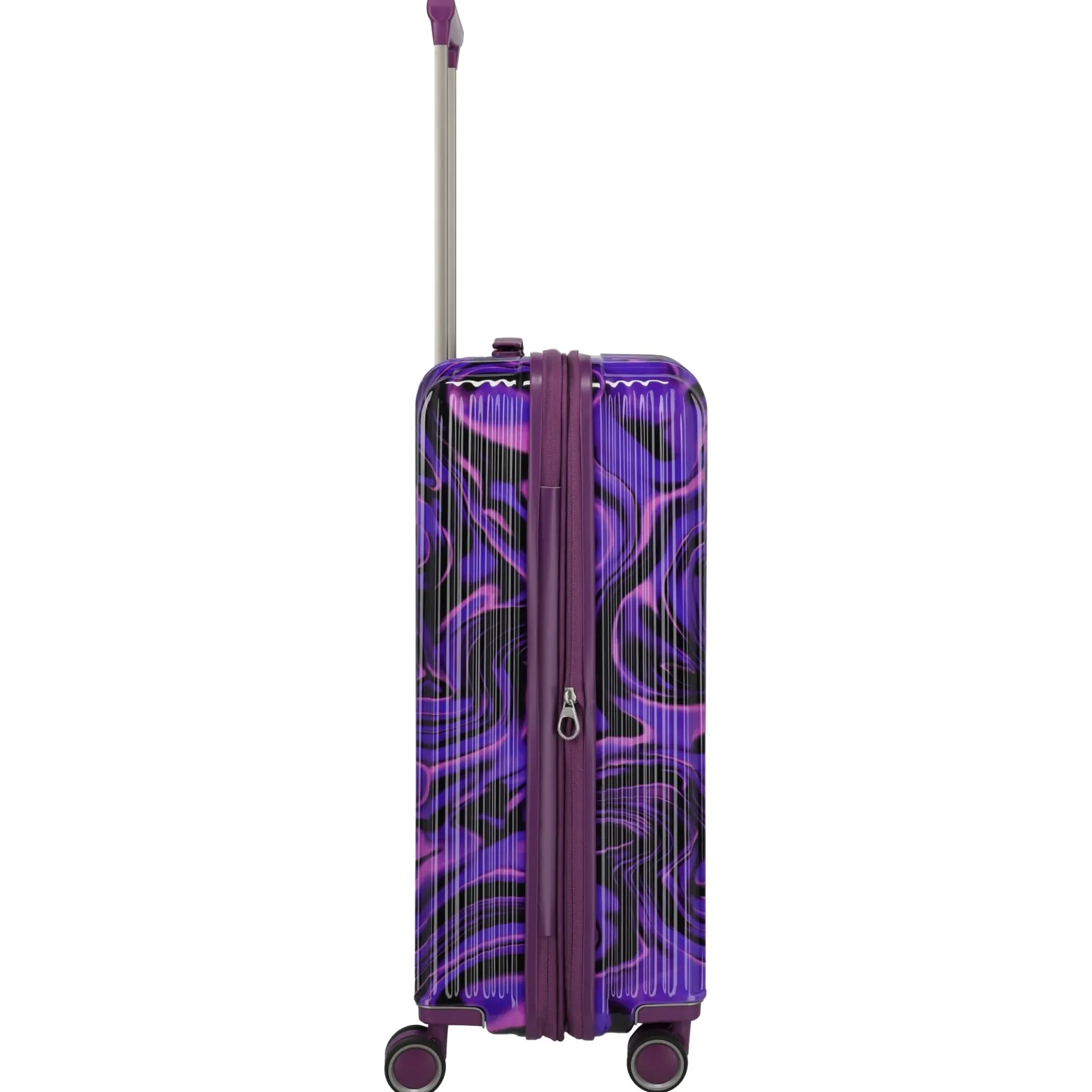 LASCANA Edition - 4-Rollen-Trolley 65 cm (purple swirl)