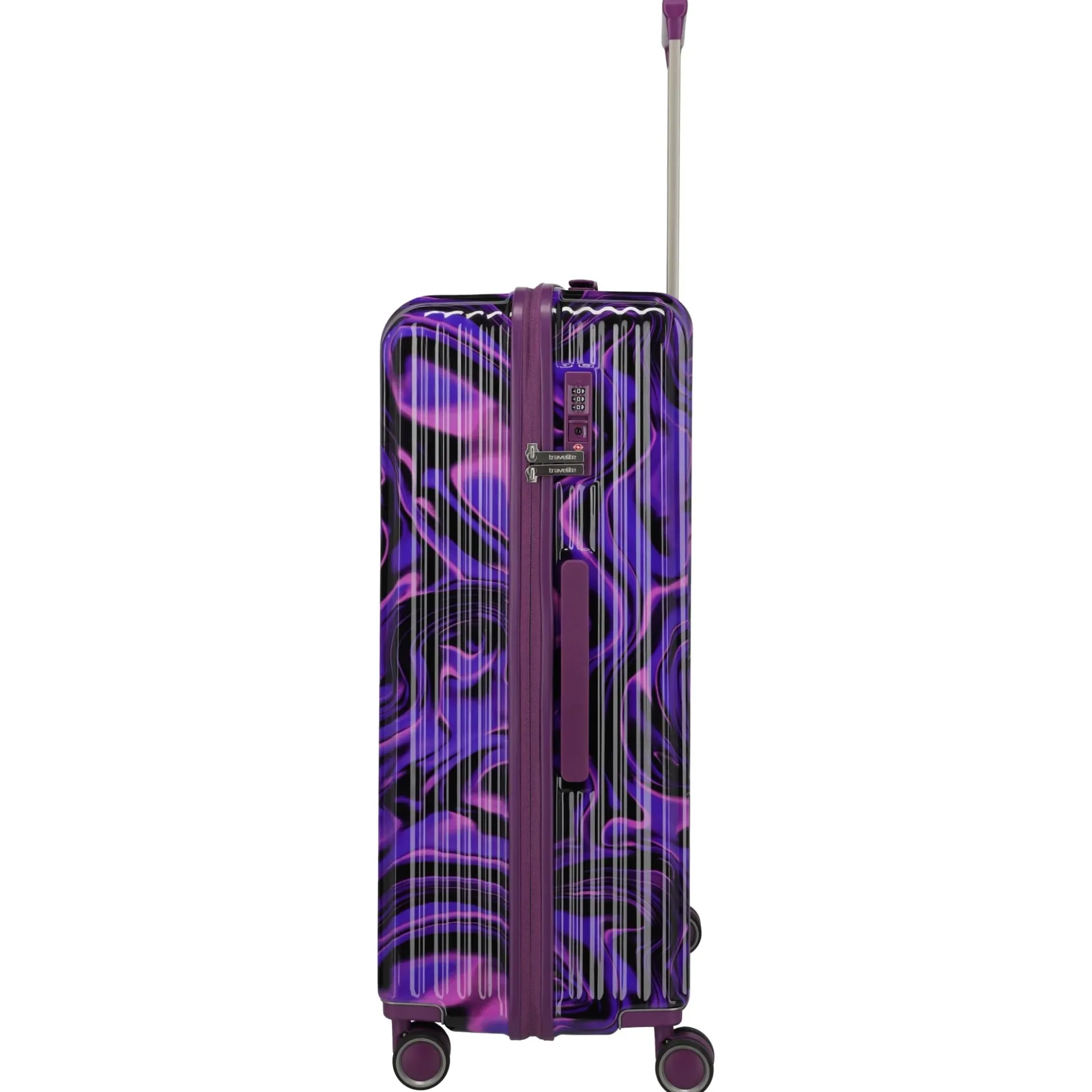 LASCANA Edition - 4-Rollen-Trolley 76 cm (purple swirl)
