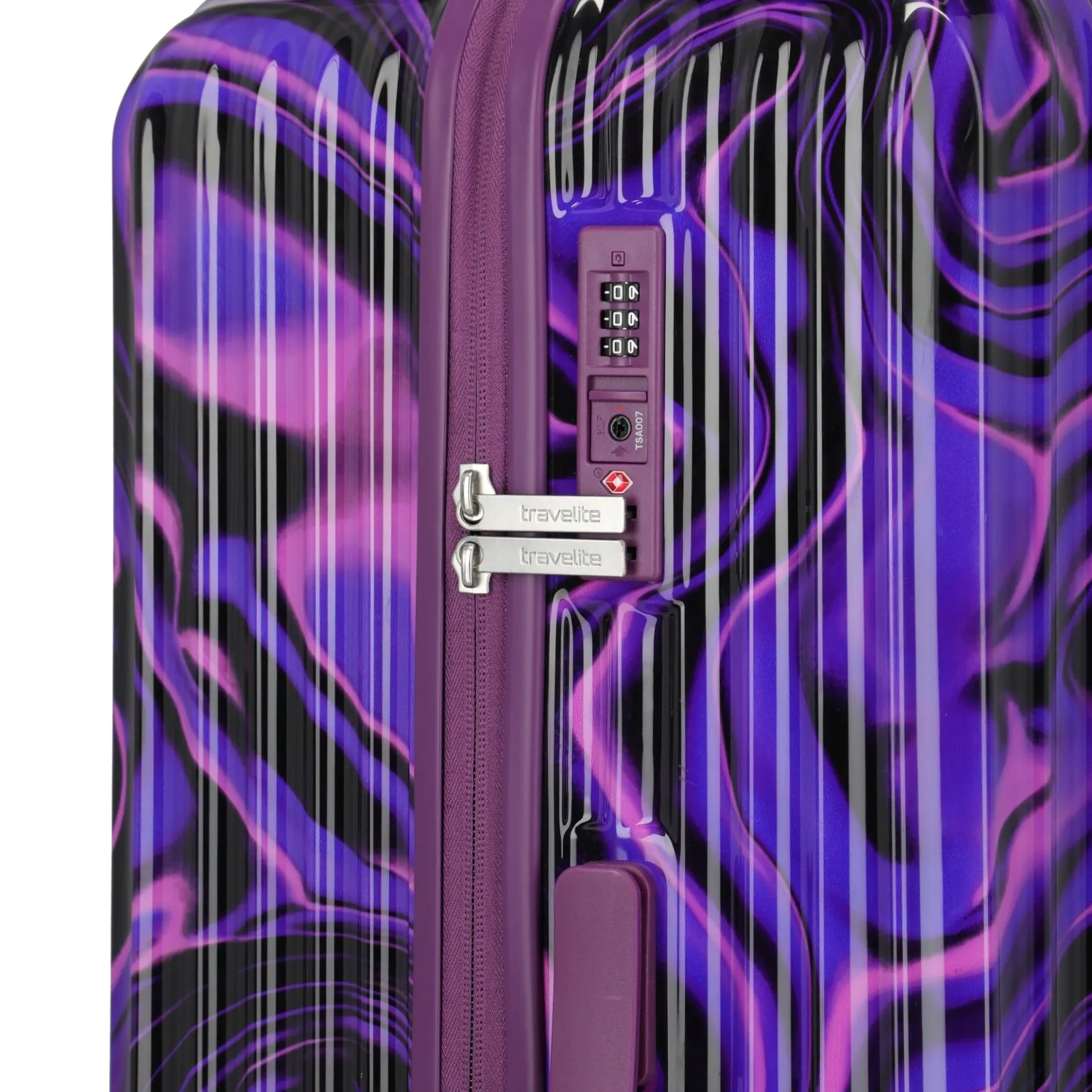 LASCANA Edition - 4-Rollen-Trolley 76 cm (purple swirl)