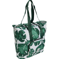 Leaf Print Women - Tragetasche (orbit grey/collegiate green/green/semi court green)