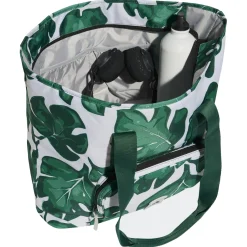 Leaf Print Women - Tragetasche (orbit grey/collegiate green/green/semi court green)
