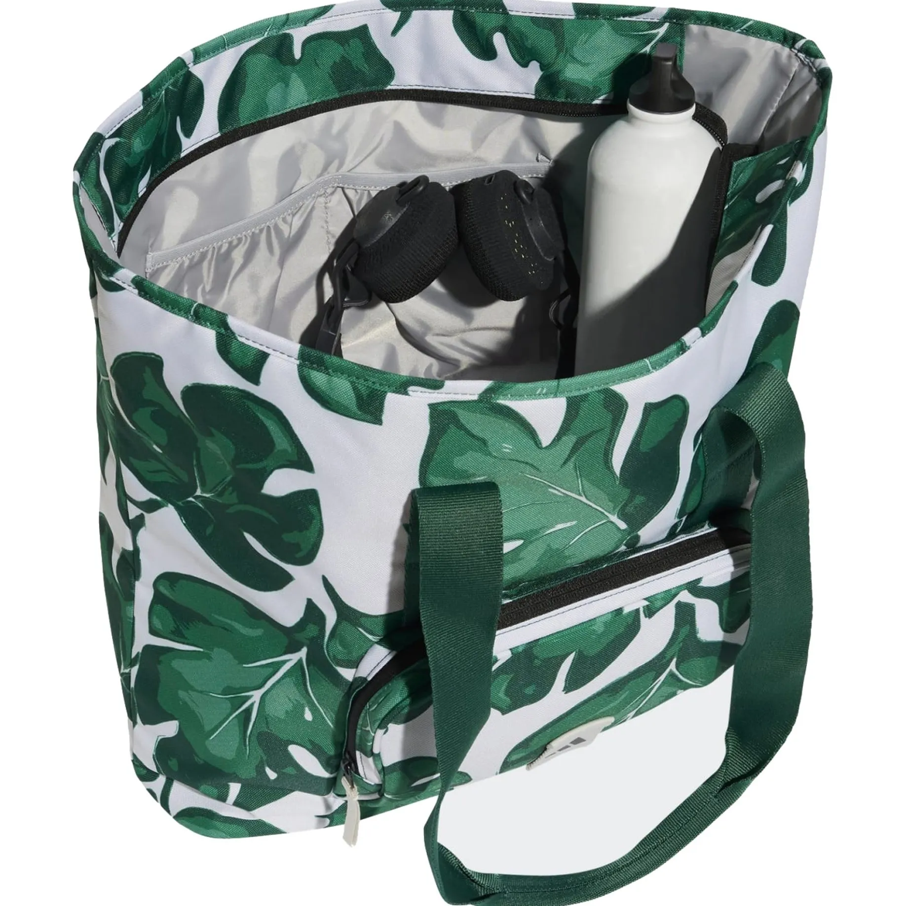 Leaf Print Women - Tragetasche (orbit grey/collegiate green/green/semi court green)