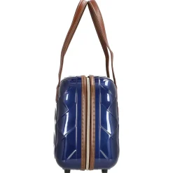 Leather and More - Beautycase 28 cm (blue)
