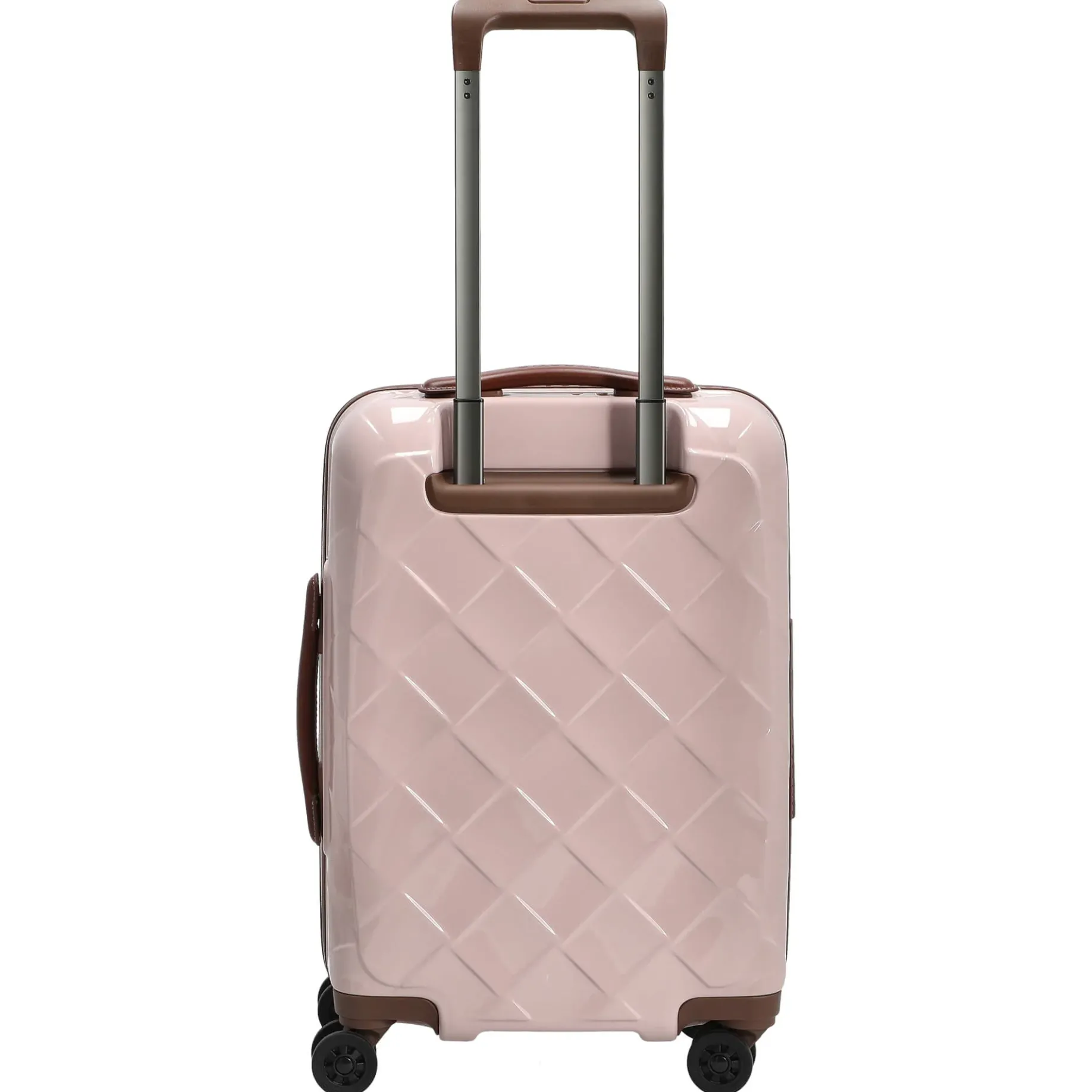 Leather and More - 4-Rollen-Kabinentrolley Vortasche 15" 55 cm S (rose)
