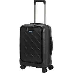 Leather and More - 4-Rollen-Kabinentrolley Vortasche 15" 55 cm S (matt black)