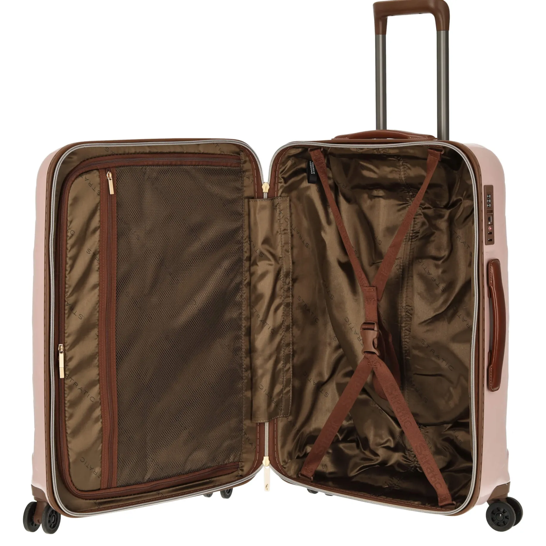 Leather and More - 4-Rollen-Trolley 66 cm M (rose)