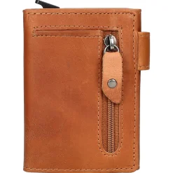 Leicester - Kreditkartenetui 6cc 10 cm RFID (cognac)