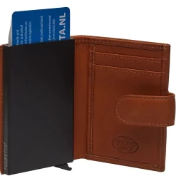 Leipzig - Kreditkartenetui 6cc 10 cm RFID (cognac)