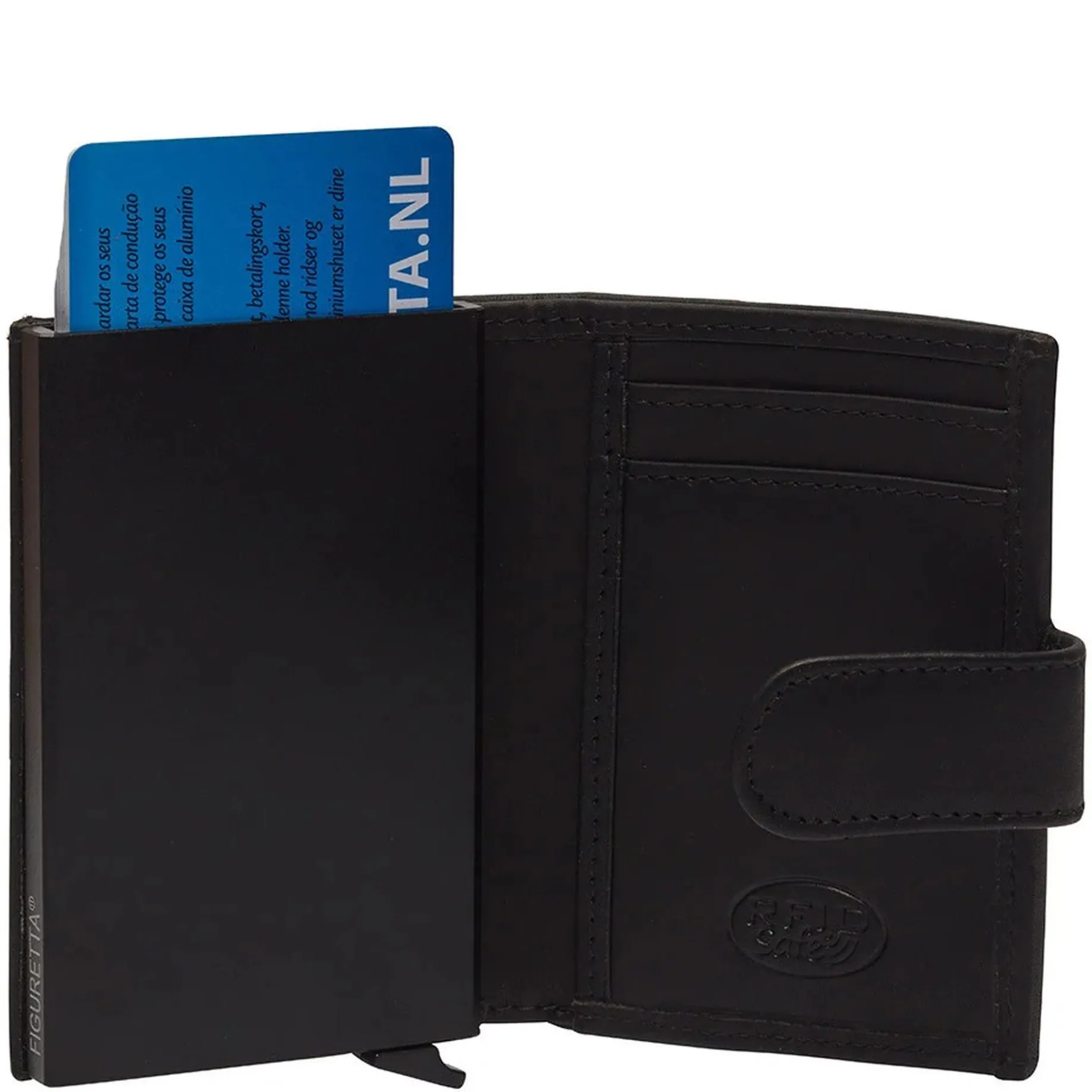 Leipzig - Kreditkartenetui 6cc 10 cm RFID (black)