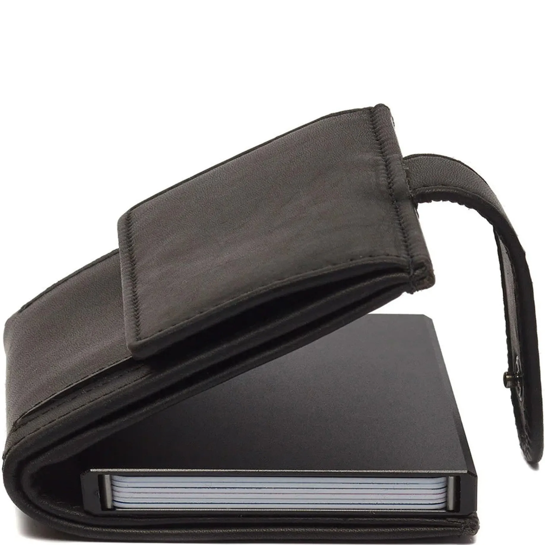 Leipzig - Kreditkartenetui 6cc 10 cm RFID (black)