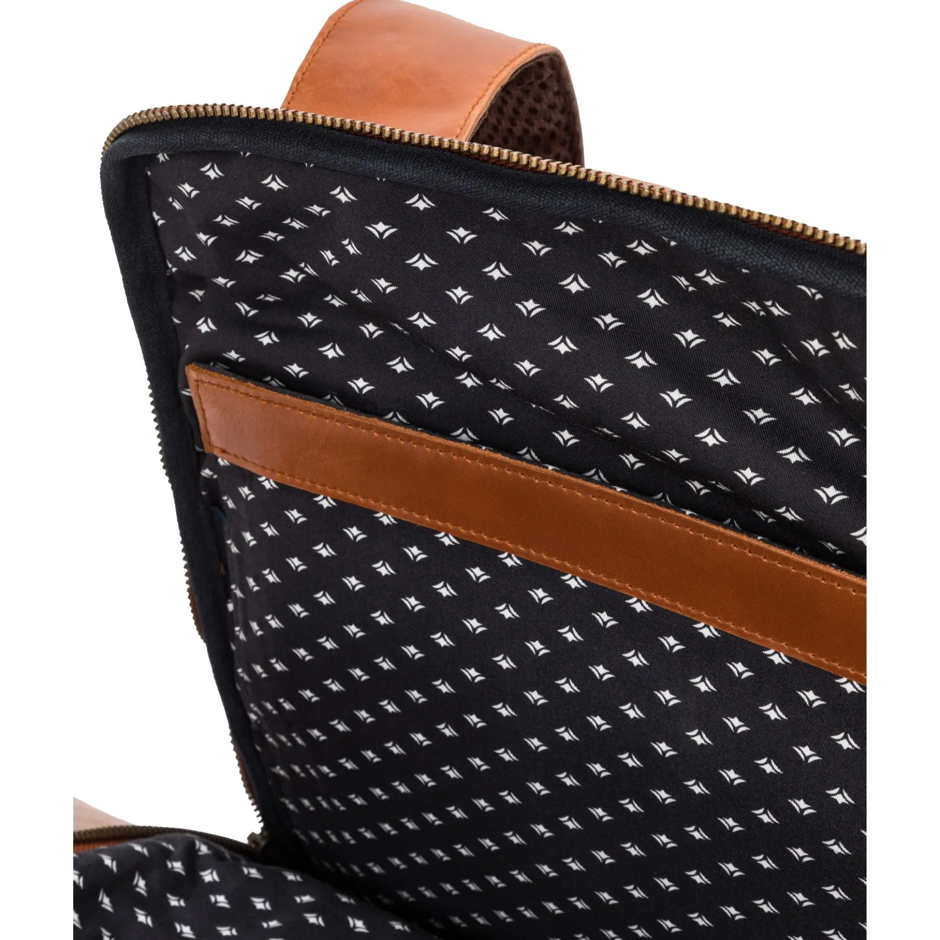 Leon - Rucksack 15" 41 cm (cognac/dots)