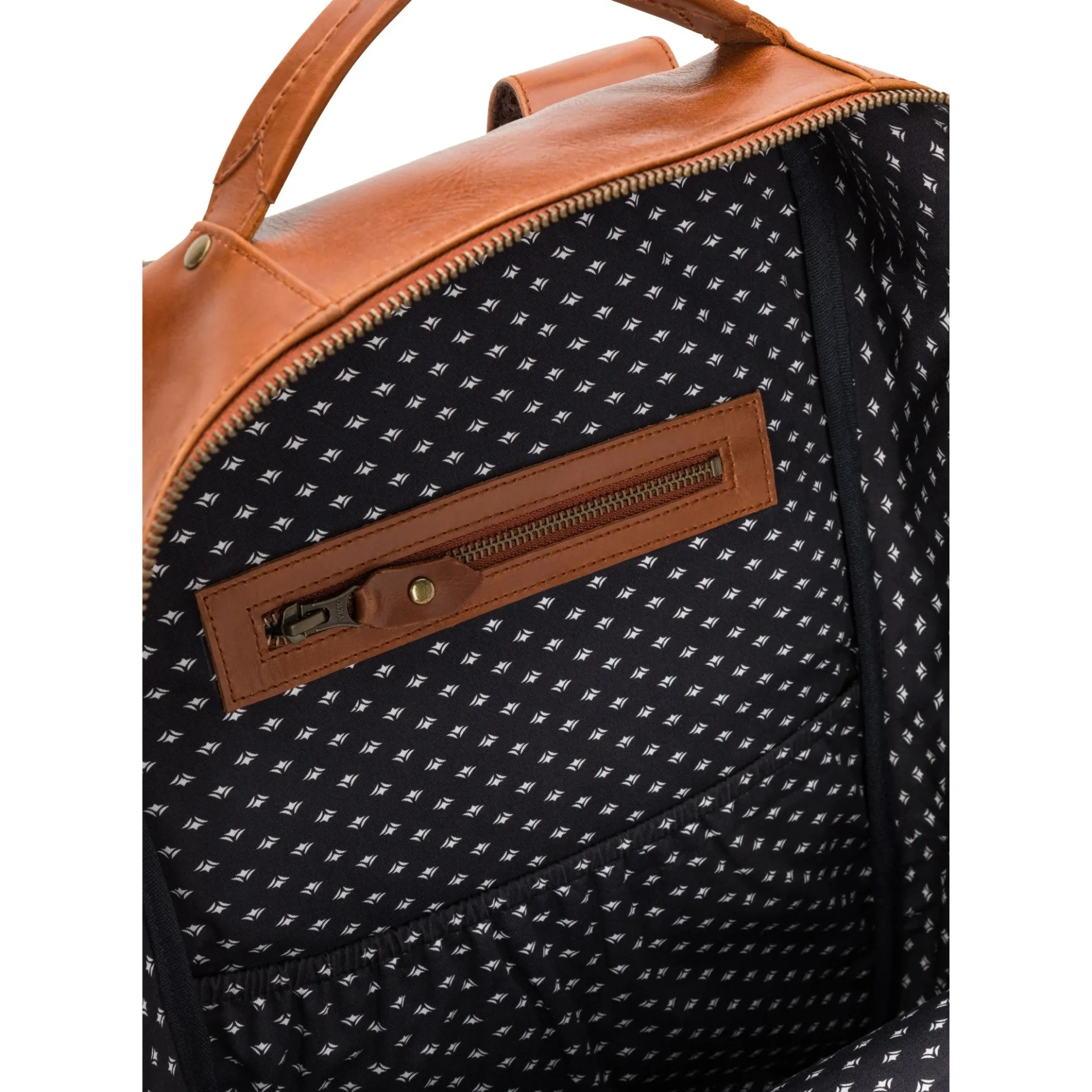 Leon - Rucksack 15" 41 cm (cognac/dots)
