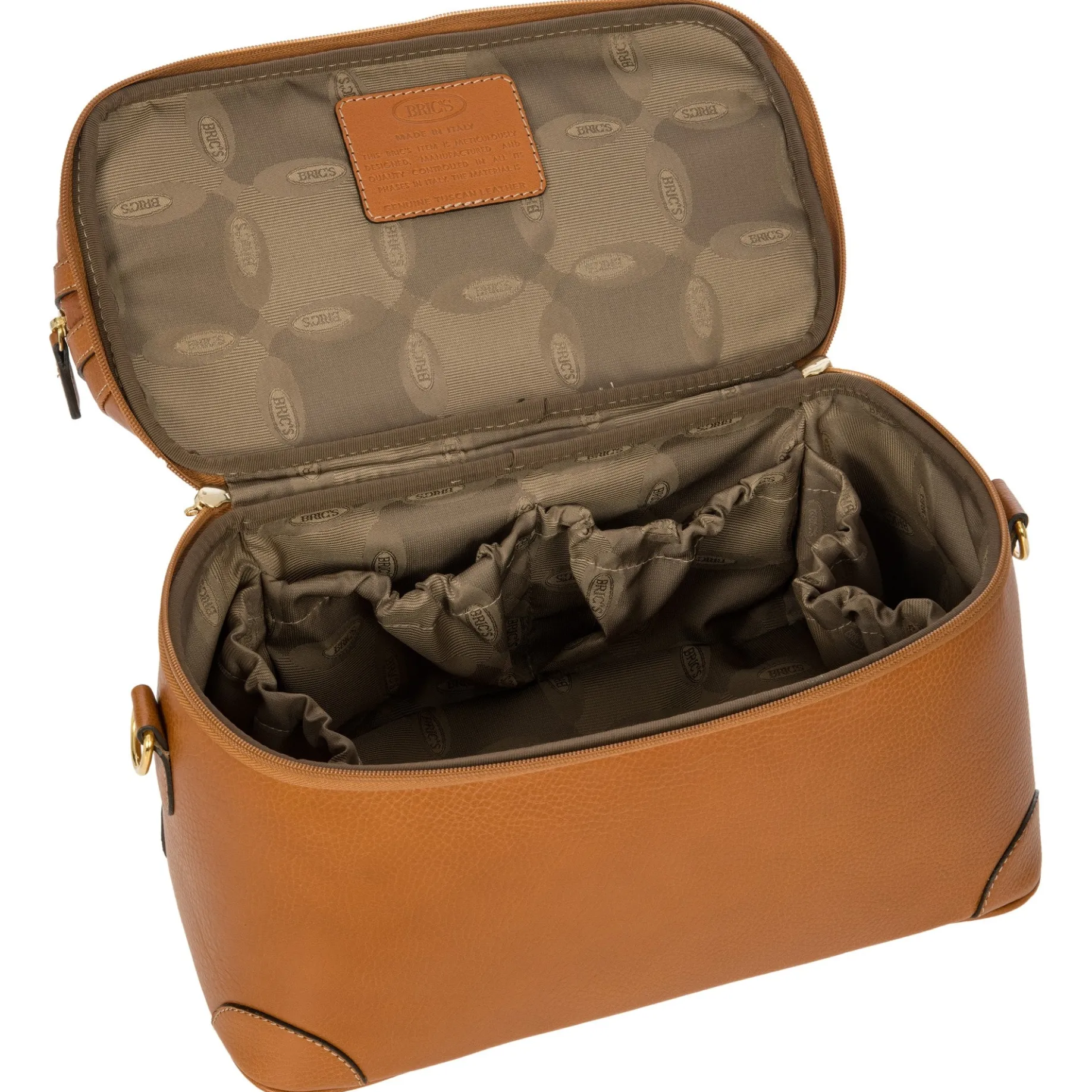 Life Pelle - Beautycase 35 cm (tan leather)