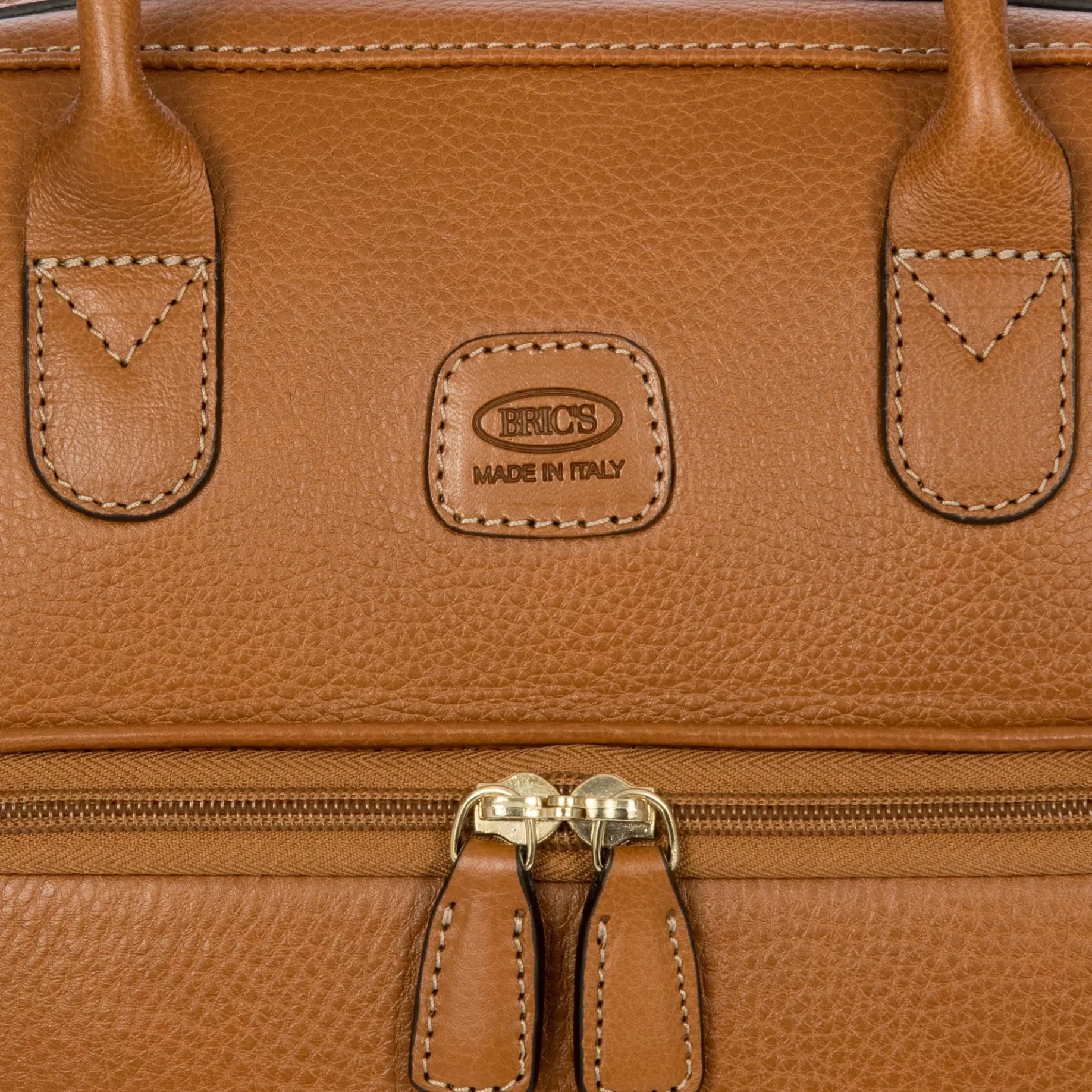 Life Pelle - Beautycase 35 cm (tan leather)