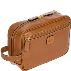Life Pelle - Kulturbeutel 25 cm (cognac)
