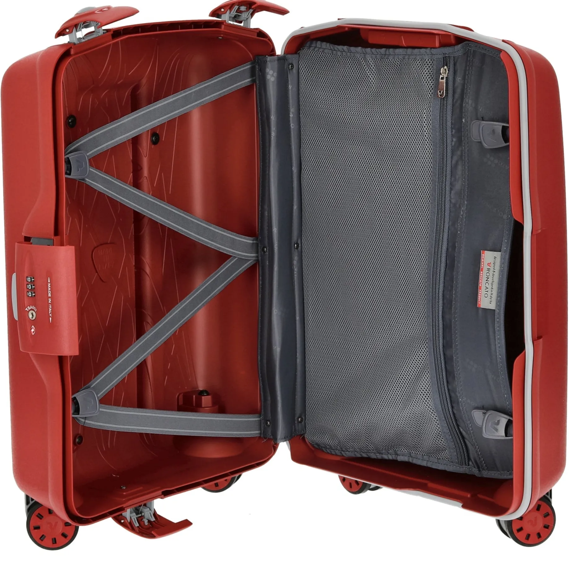 Light - 4-Rollen-Kabinentrolley S 55 cm (rosso)