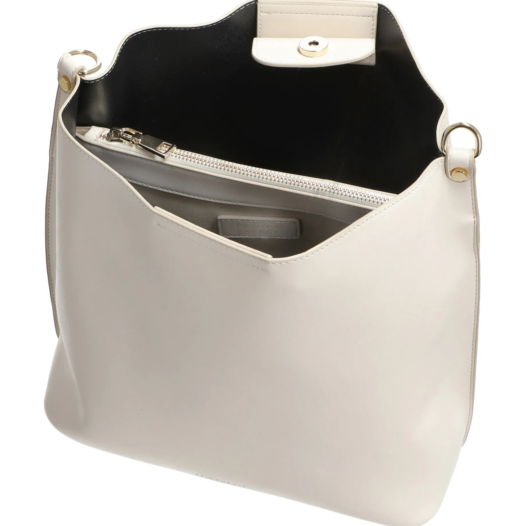 Lilla Ro Midi Hobo - Schultertasche 30 cm (cream)