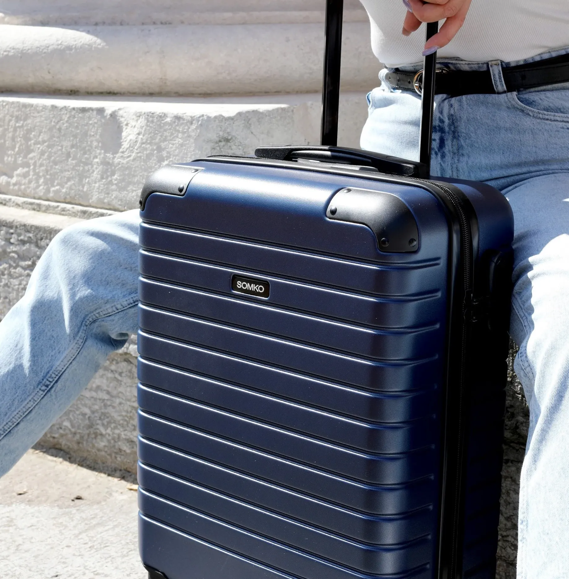 Line - 4-Rollen Kabinentrolley S 55 cm (navy)