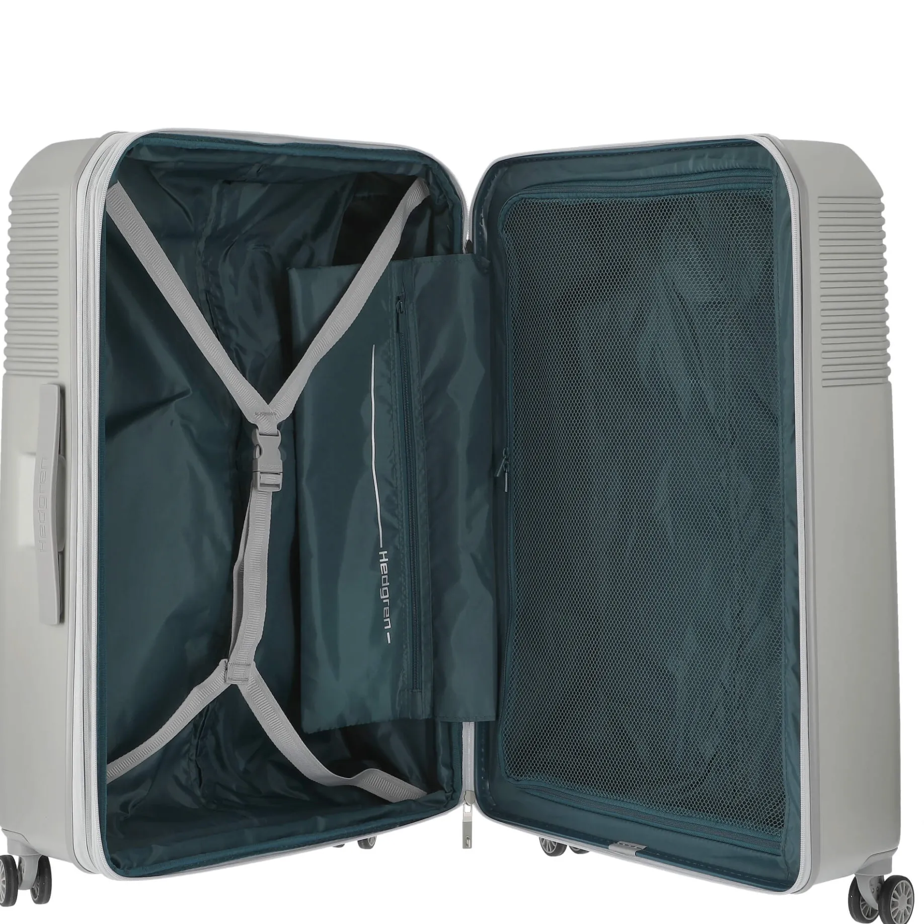 Lineo Stripe - 4-Rollen-Trolley L 76 cm erw. (silver)