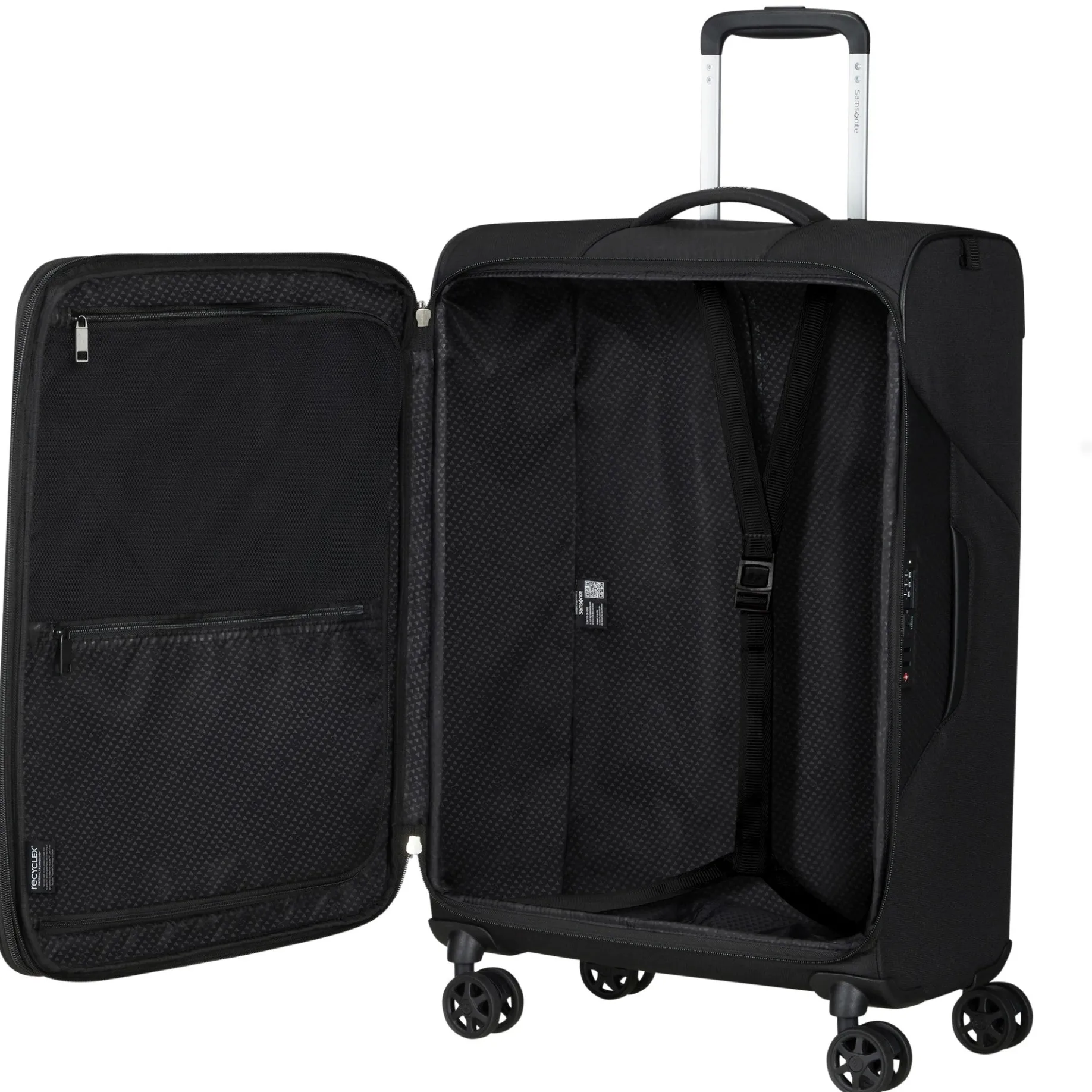 Litebeam - 4-Rollen-Trolley M 66 cm erw. (black)