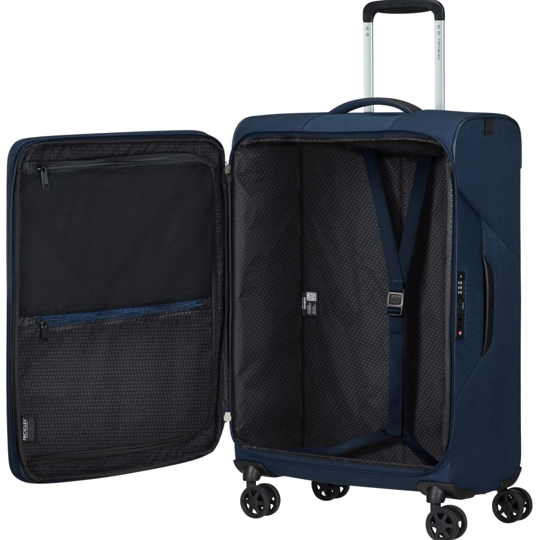 Litebeam - 4-Rollen-Trolley M 66 cm erw. (midnight blue)