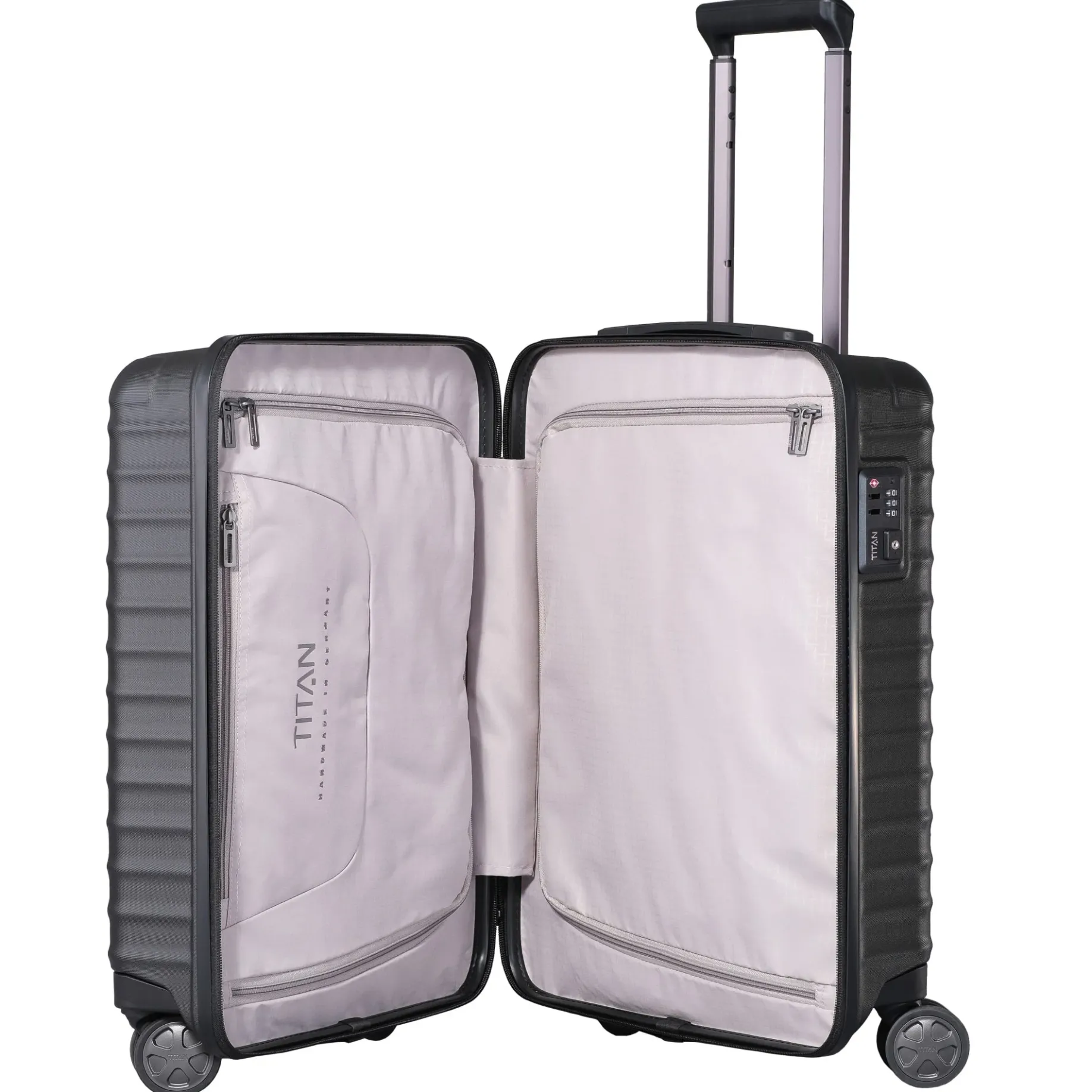 LITRON - 4-Rollen-Kabinentrolley 55 cm (Schwarz)