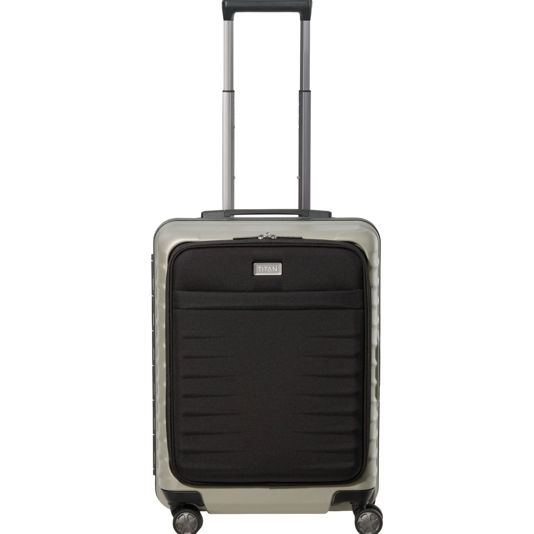LITRON FRAME - 4-Rollen-Kabinentrolley mit Vortasche 55 cm (champagner)