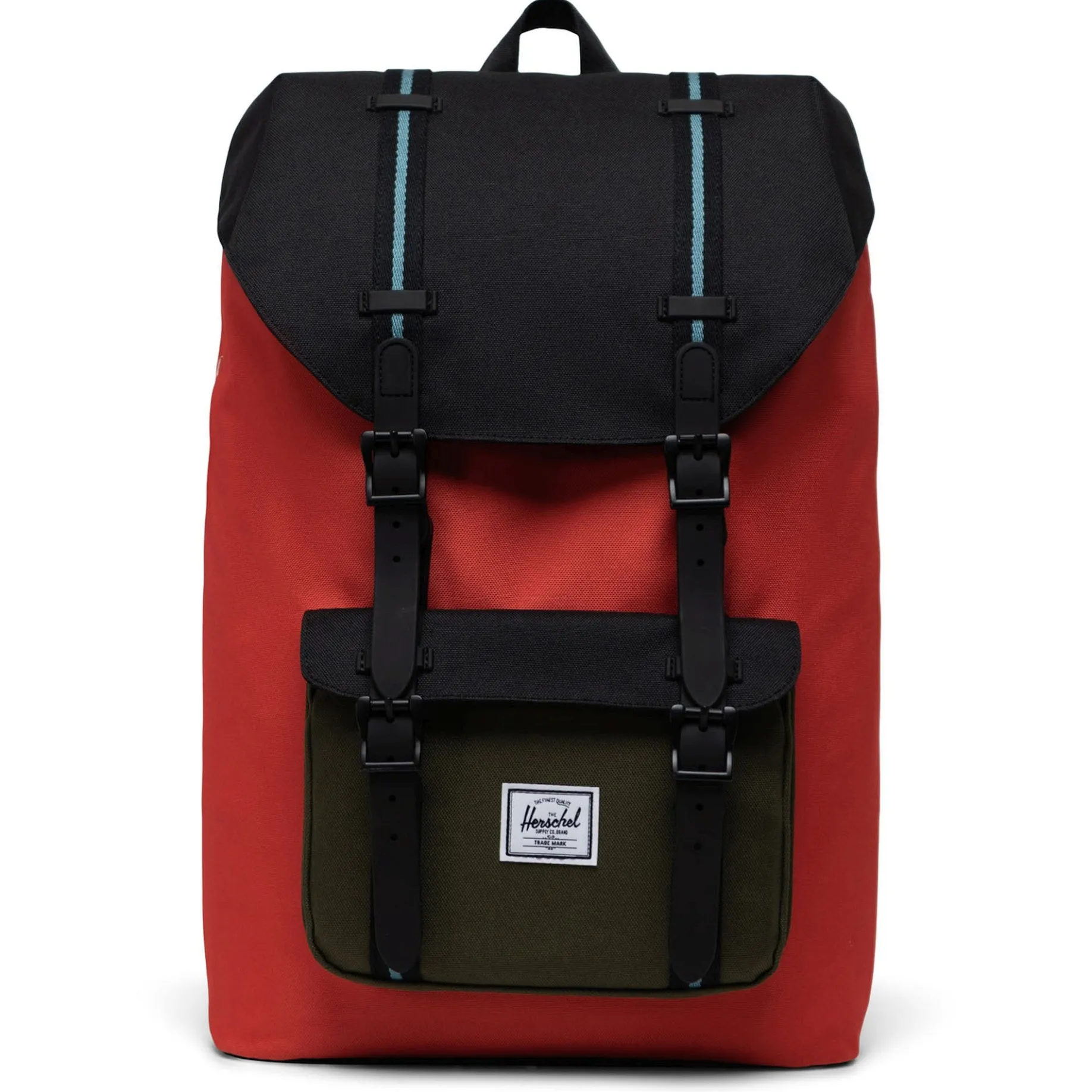 Little America Mid 17 - Rucksack 40 cm (chili/black/ivy green/storm blue)