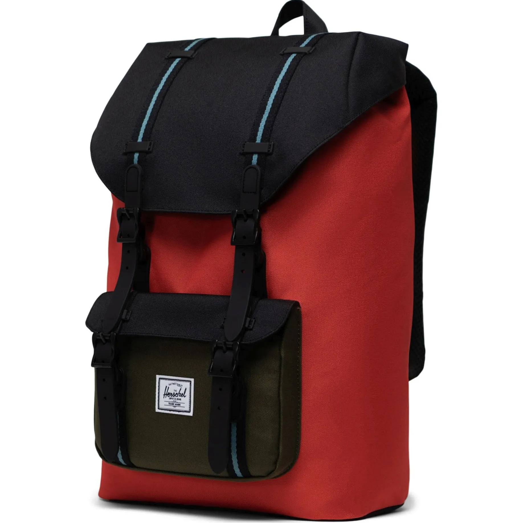 Little America Mid 17 - Rucksack 40 cm (chili/black/ivy green/storm blue)