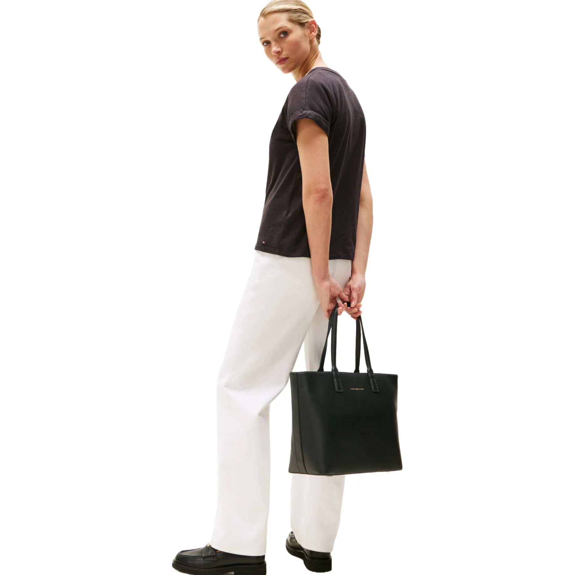 Logo Tape - Shopper 44 cm (schwarz)