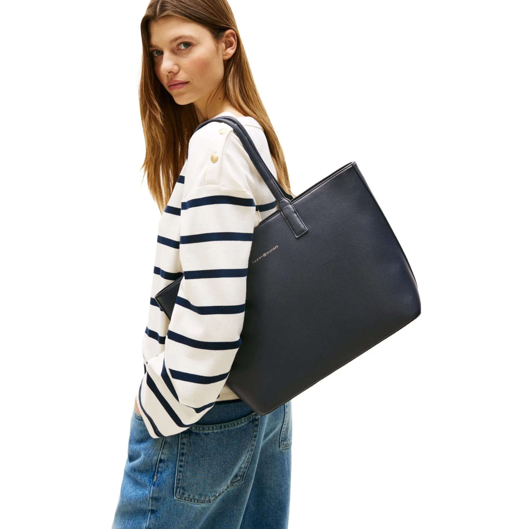 Logo Tape - Shopper 44 cm (space blue corp)